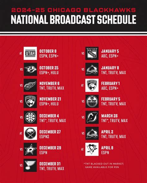 U.S. national TV broadcast schedule released for 2024.